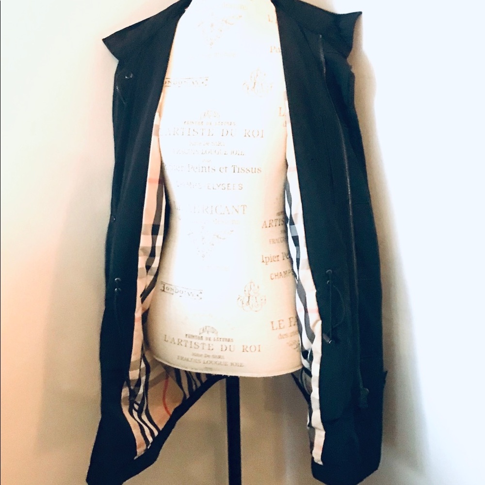 Burberry Brit Black Mid-Length Men’s Jacket Sz M